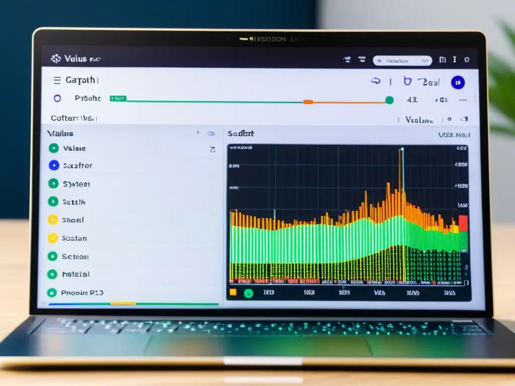 Un ambiente profesional y educativo con pantalla de computadora mostrando matriz de confusión, código Python y gráficos