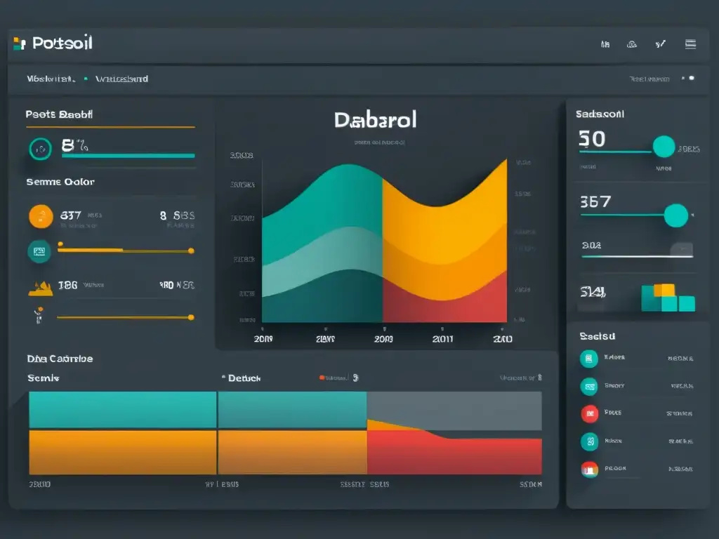 Implementando bases de datos robustas PostgreSQL en un elegante tablero de visualización de datos web de alta tecnología y eficiencia profesional