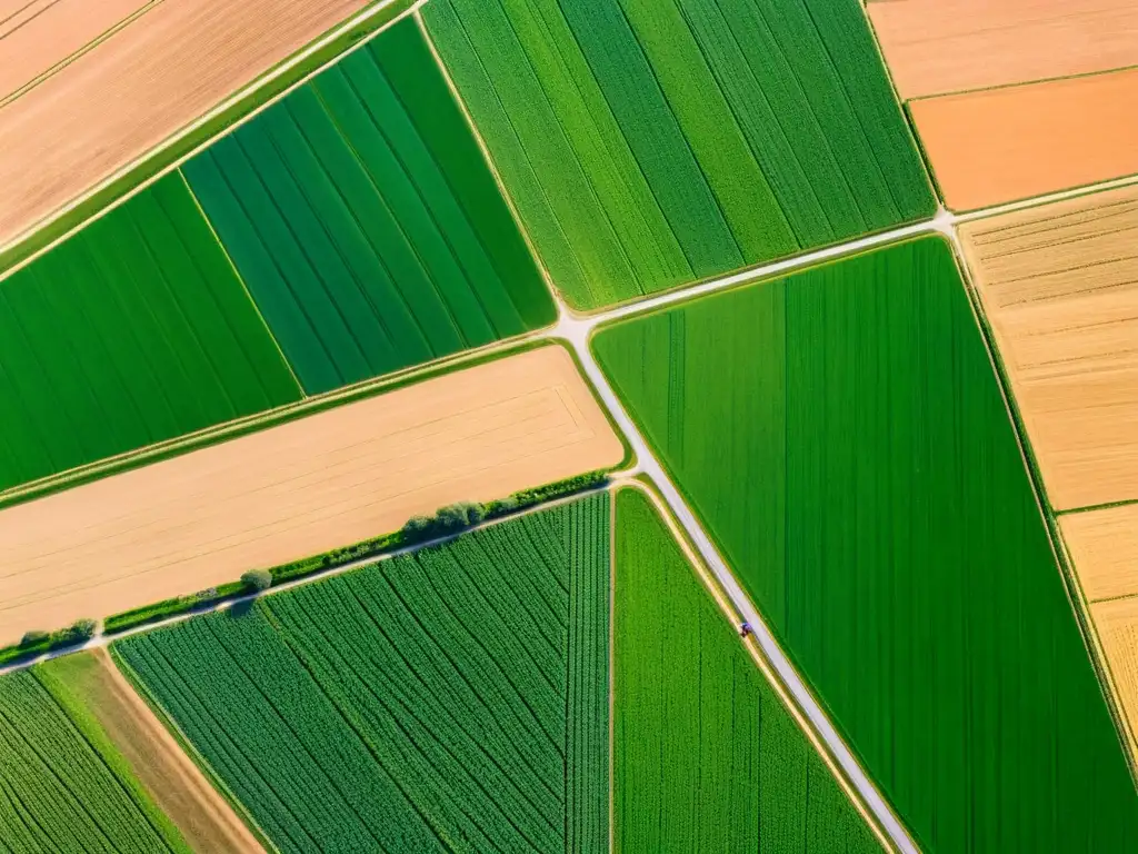 Tecnología open source en agricultura: campo moderno con redes de sensores, drones y maquinaria automatizada, innovando en la agricultura