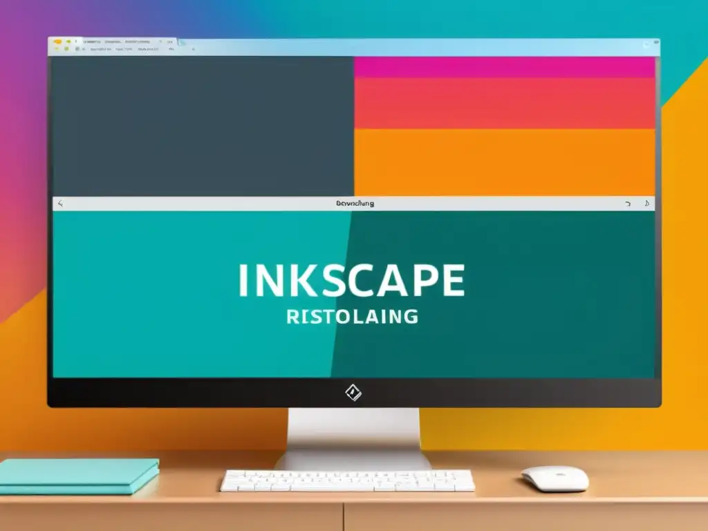 Captura de pantalla de alta resolución mostrando la instalación de Inkscape