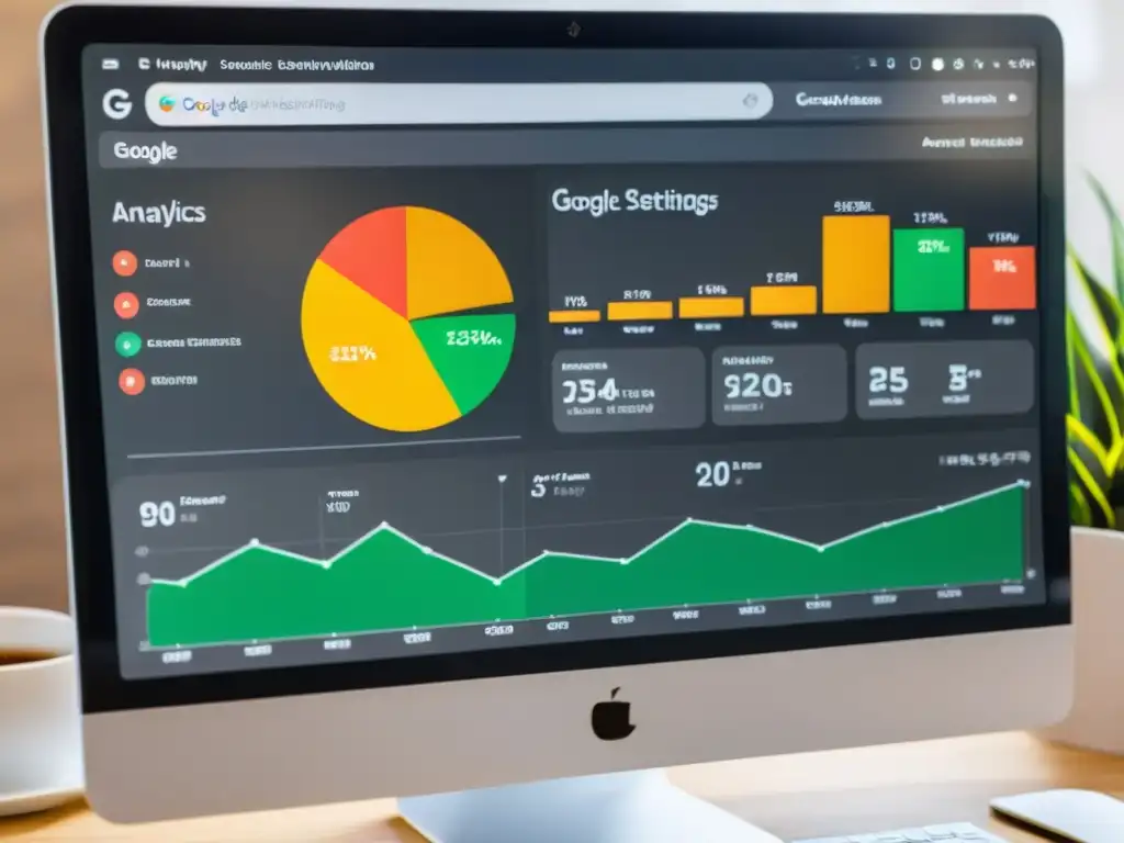 Captura de pantalla detallada de la configuración avanzada de Google Analytics para monitorear ecommerce en Shopify