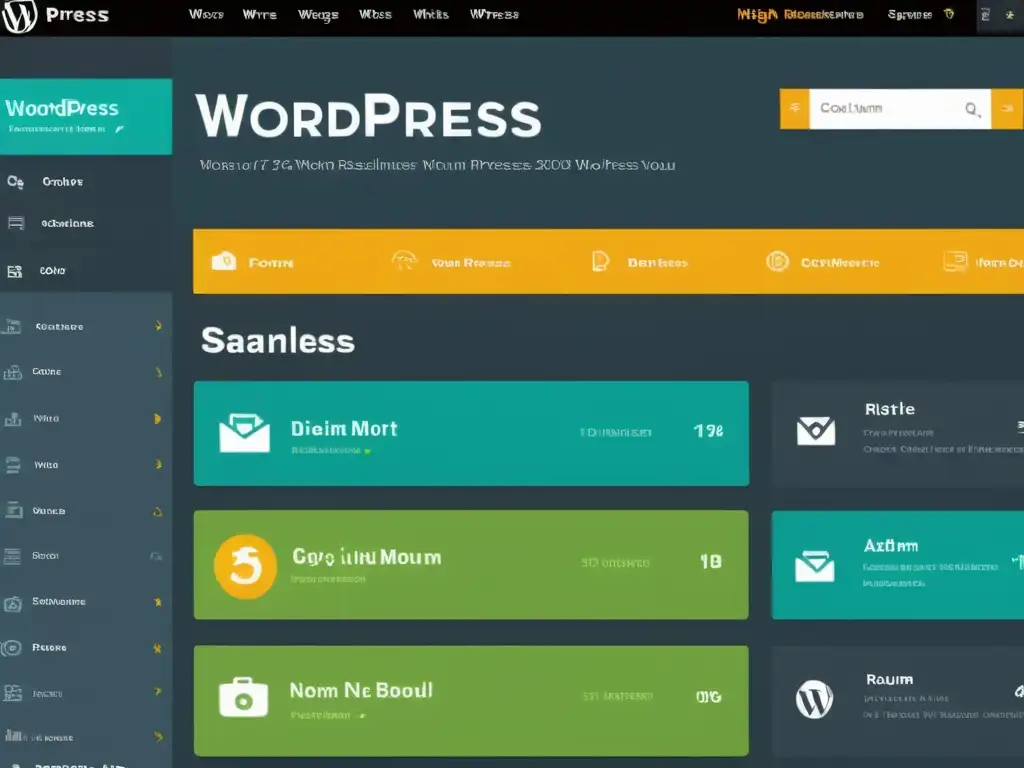 Captura de pantalla de un elegante dashboard de WordPress con un foro integrado de BBPress