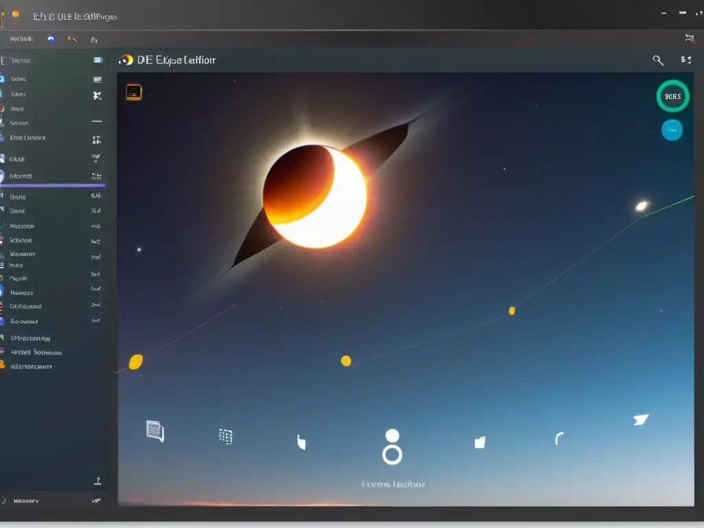 Captura de pantalla 8k de la interfaz Eclipse IDE con novedades última versión, herramientas de depuración y gestión de proyectos