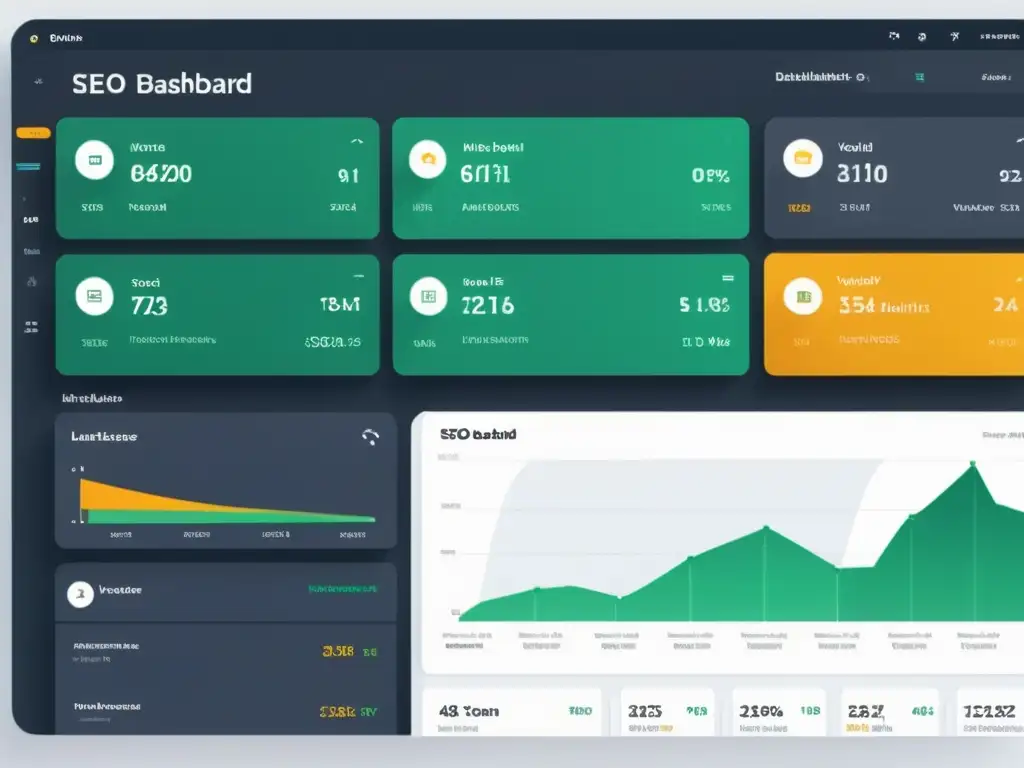 Captura de pantalla de un moderno panel de herramientas SEO multilingüe de código abierto con diseño minimalista y datos dinámicos