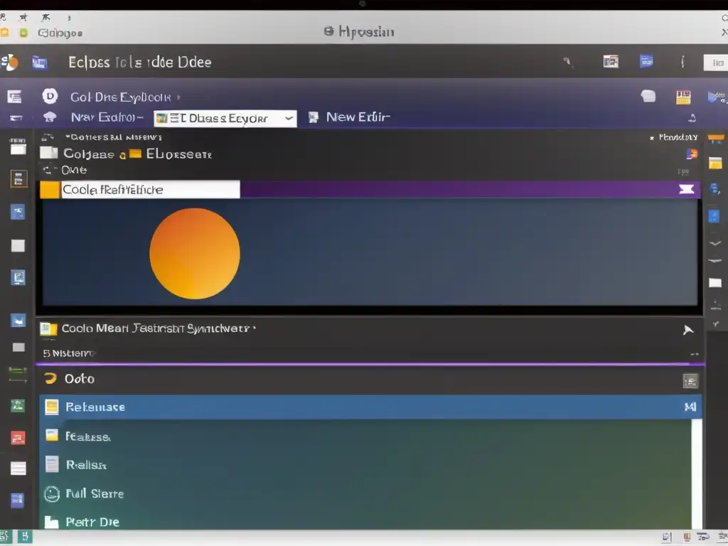 Captura de pantalla del moderno y profesional entorno de Eclipse IDE, resaltando las novedades de la última versión