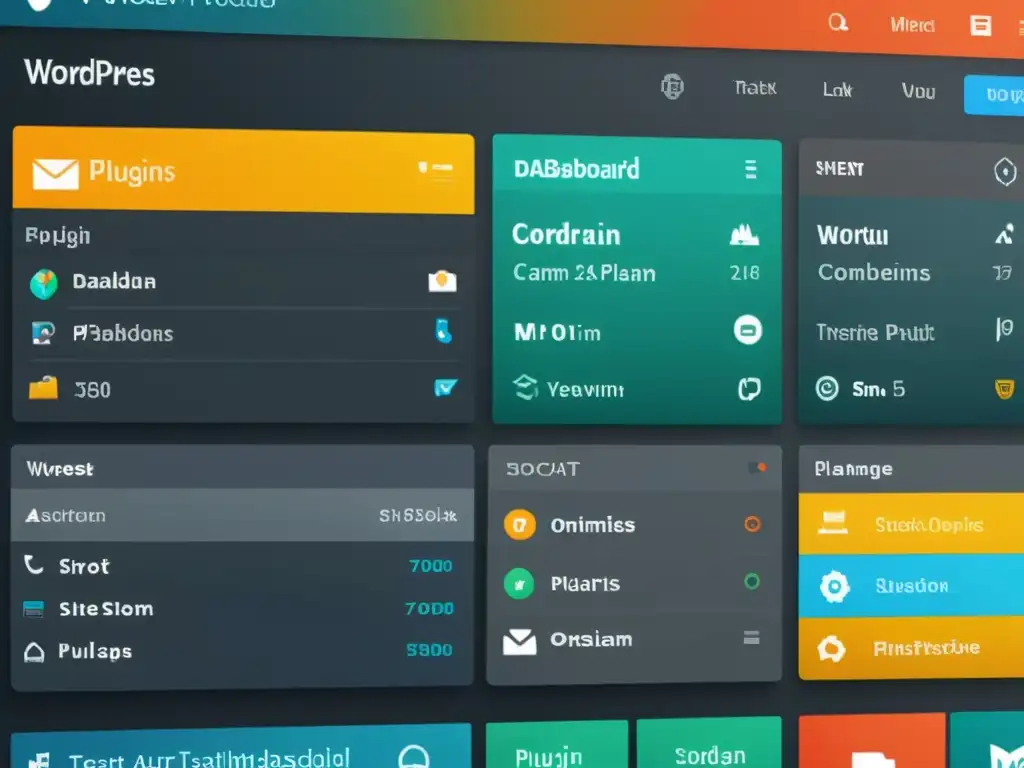 Captura de pantalla del panel de WordPress con los mejores plugins CMS de código abierto, mostrando su versatilidad y profesionalidad