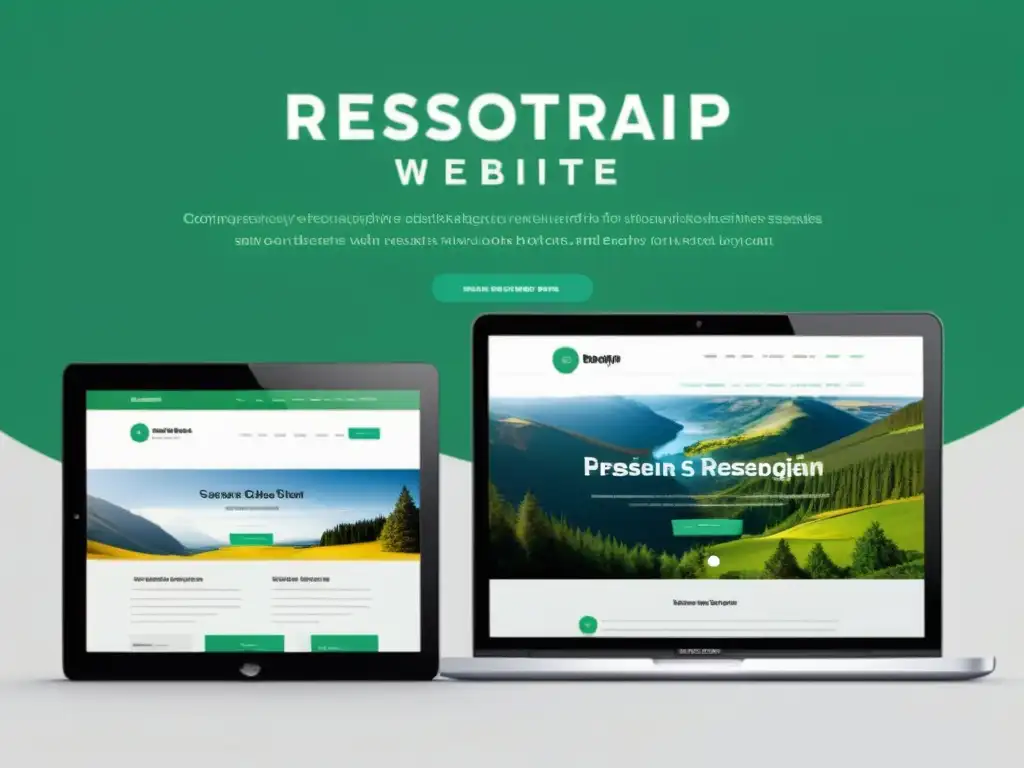 Captura de pantalla de un sitio web moderno y responsive creado con Bootstrap, con un diseño elegante y profesional, navegación fluida y elementos responsive