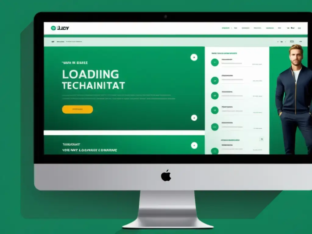 Captura del web page con Lazy Loading y code splitting en acción, mostrando secciones visuales que cargan dinámicamente al hacer scroll, con diseño moderno y transiciones suaves, para una experiencia de usuario optimizada