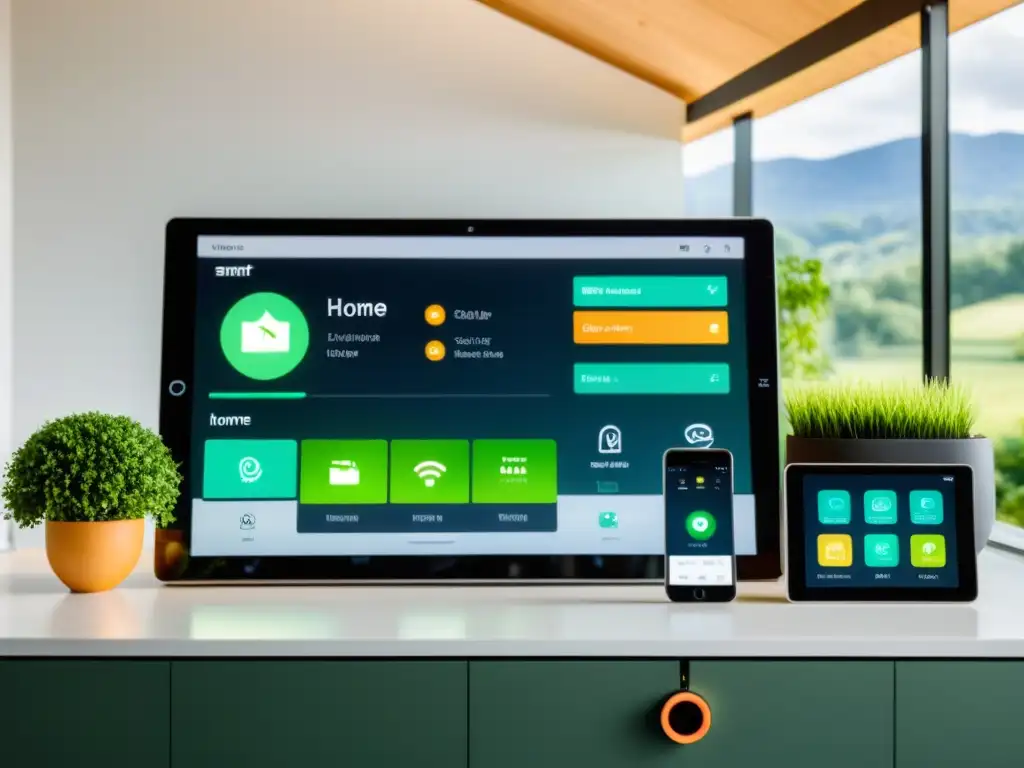 Una casa inteligente con diseño ecoamigable y software de automatización del hogar con software libre