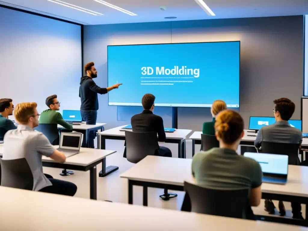 Clase moderna de modelado 3D con software de código abierto: colaboración, creatividad y tecnología de vanguardia