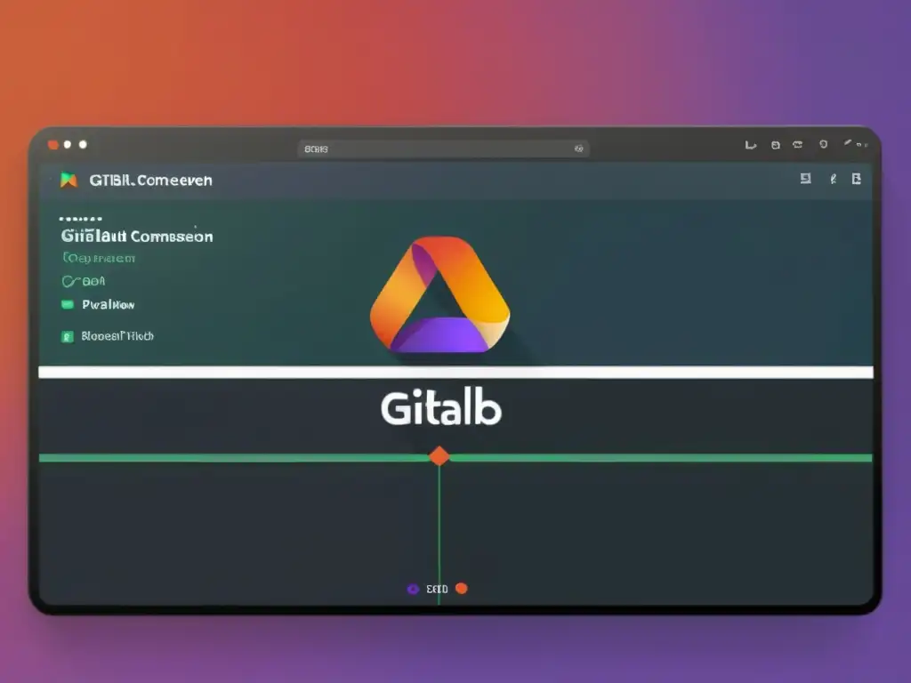 Una comparativa de alta resolución en 8k entre GitLab y GitHub, mostrando sus interfaces y características únicas