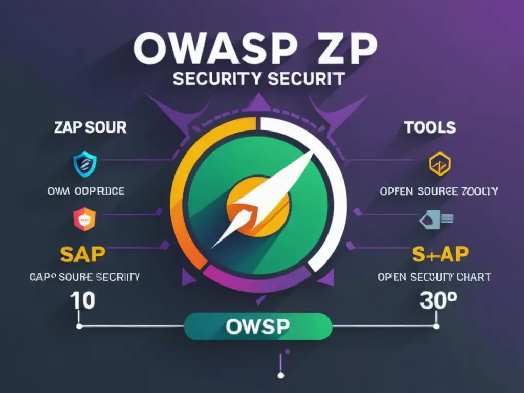 Comparativa en gráfico 8k de OWASP ZAP y otras herramientas open source para auditorías de seguridad