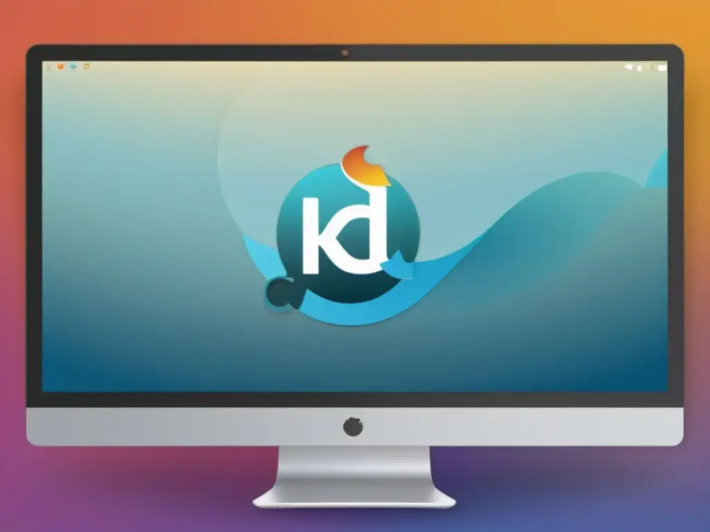 Comparativa GUIs software código abierto: Pantallas KDE, GNOME y XFCE detalladas en computador de escritorio, con diseño moderno y profesional