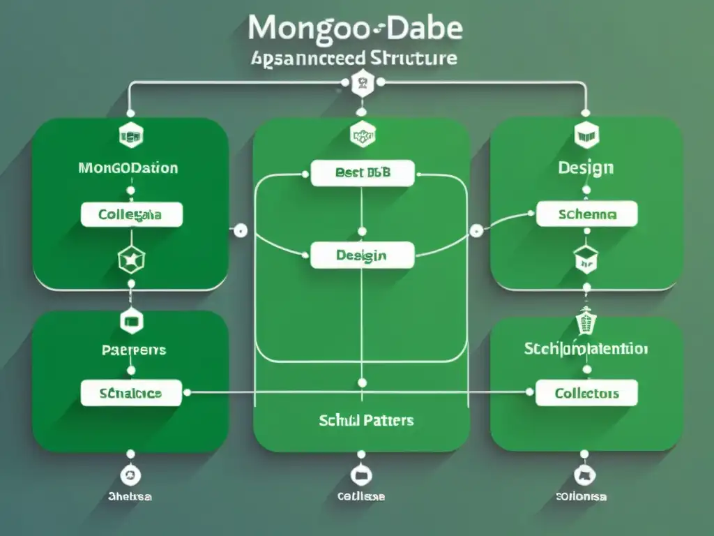 Compleja estructura de base de datos NoSQL en MongoDB, destacando las mejores prácticas y diseño eficiente de esquemas y colecciones interconectadas