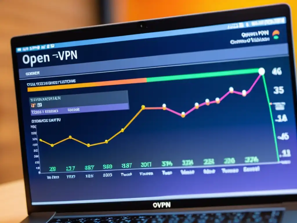 Compleja visualización de red de OpenVPN, destacando ventajas y desventajas OpenVPN