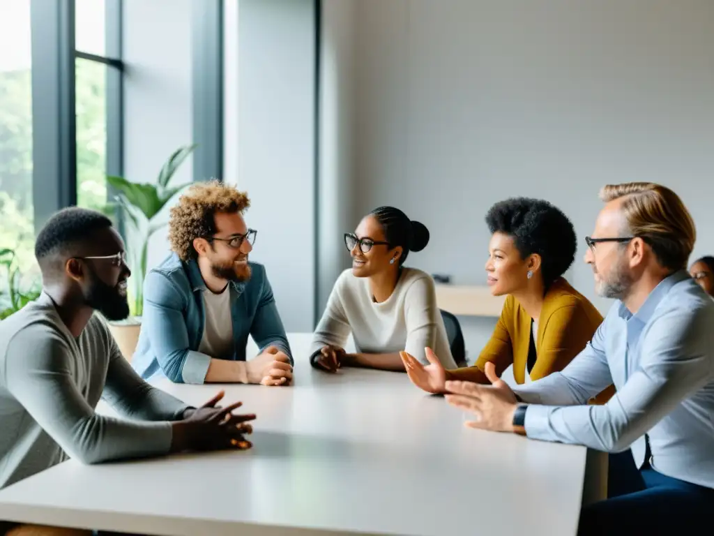 Comunidad de software abierto debatiendo ética con determinación y energía