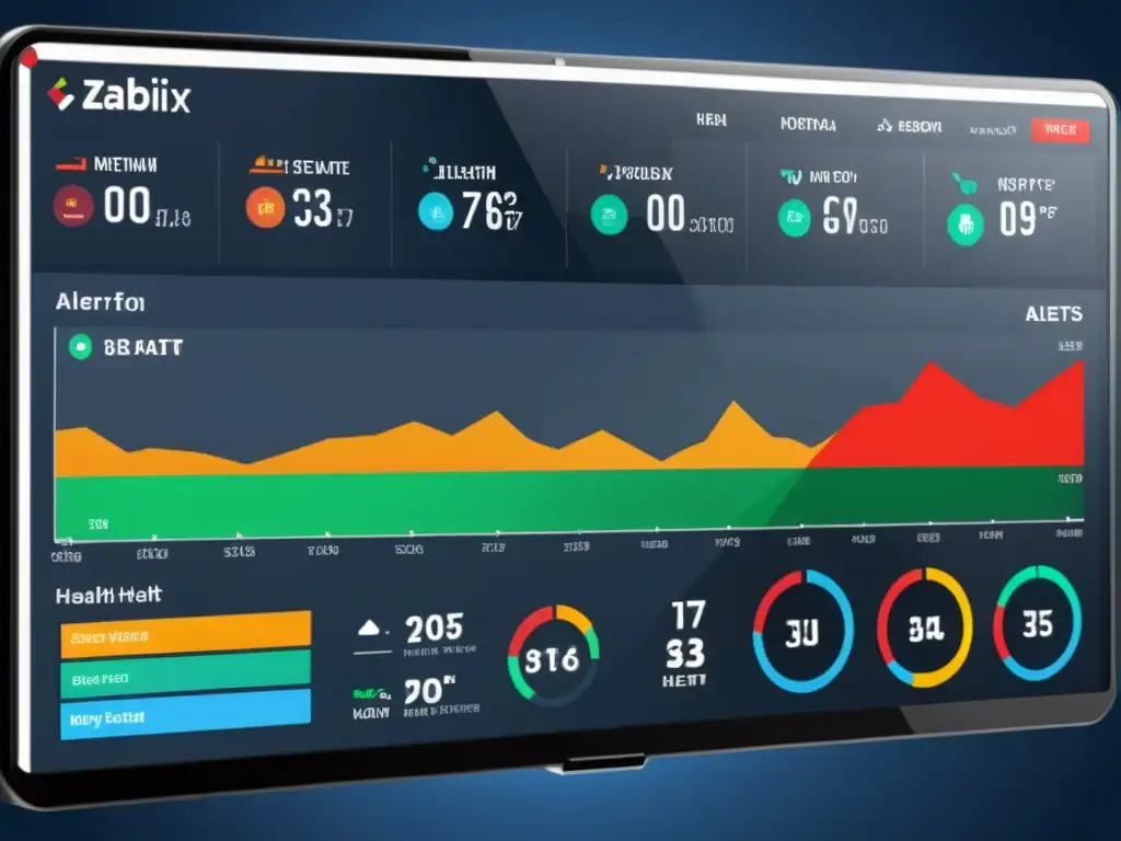 Una configuración efectiva de Zabbix IT en un panel de monitoreo moderno y eficiente