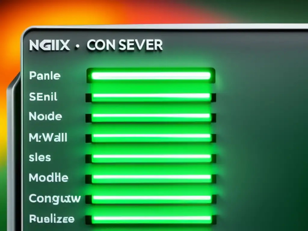 Configuraciones open source para firewalls de aplicaciones web en panel de configuración de servidor NGINX con destacados ajustes del módulo NAXSI