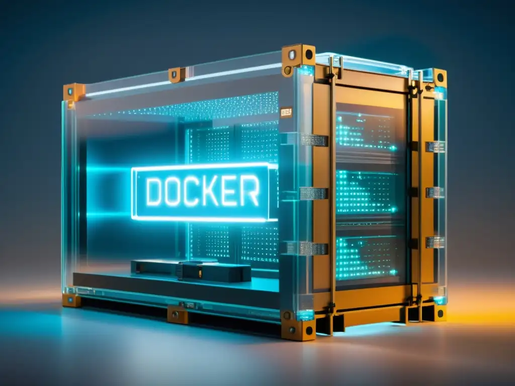 Contenedor Docker seguro: tecnología de vanguardia y máxima protección Un contenedor Docker seguro con múltiples capas de protección y tecnología de vanguardia