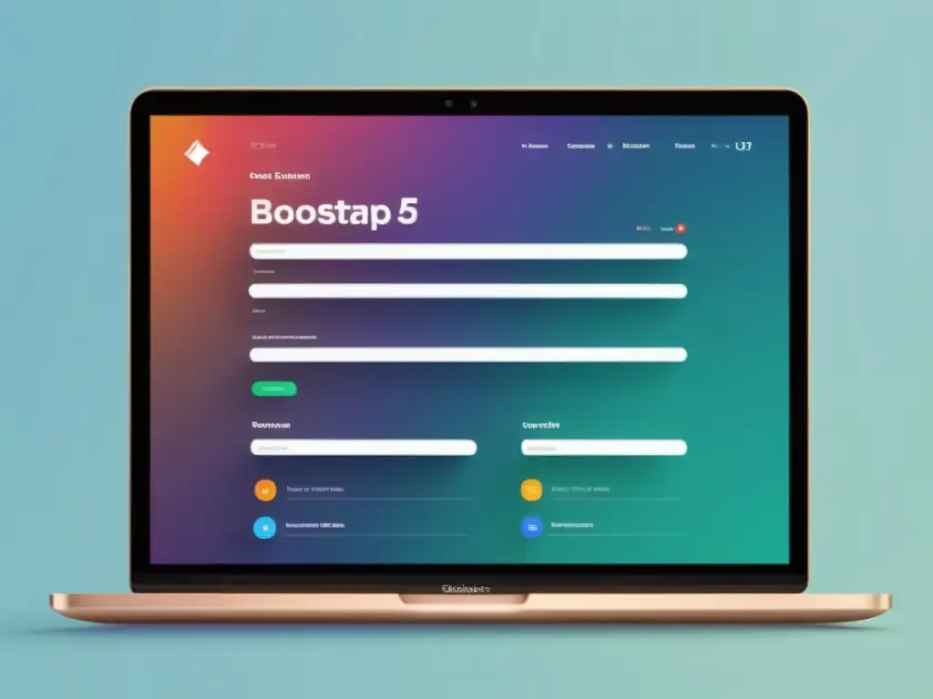 Creación de sitios web responsivos con Bootstrap 5, mostrando un diseño moderno y personalizado para una experiencia visual profesional