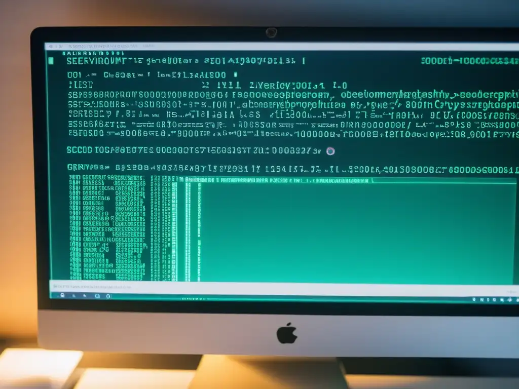 Implementación de criptografía en software libre: Imagen de pantalla con código y un espacio de trabajo minimalista y moderno