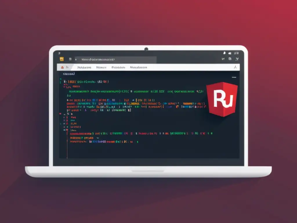 Un desarrollador concentrado utiliza RubyMine para programar en Ruby, aprovechando las ventajas del IDE para una programación eficiente y organizada