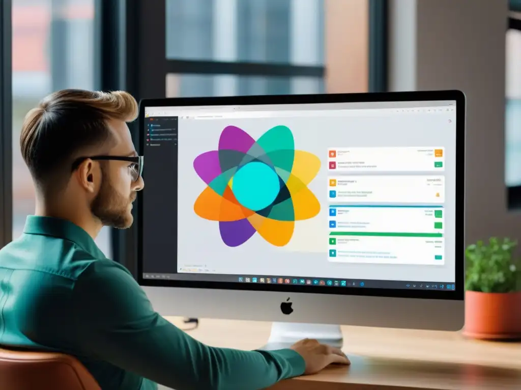 Desarrollador construyendo interfaces dinámicas con React Hooks, destacando la naturaleza reactiva de la aplicación