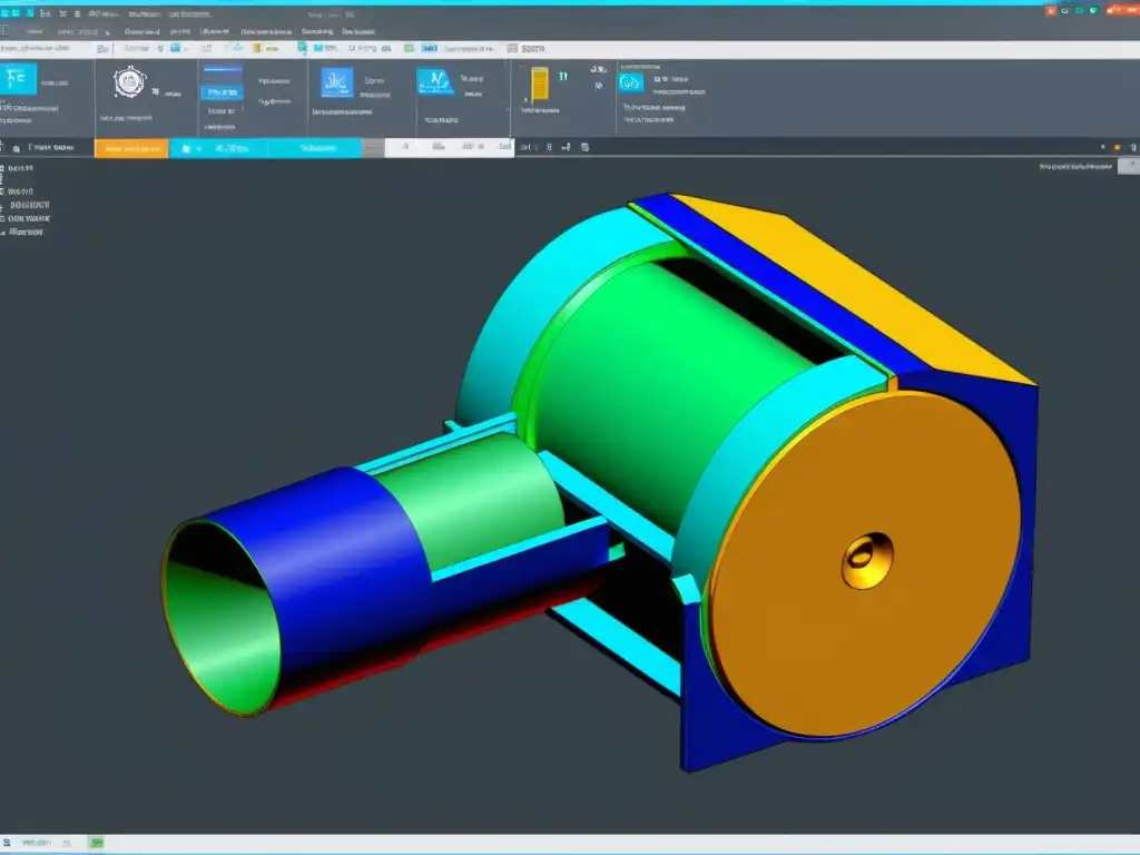 Transformación detallada de diseño CAD en 3D, resaltando las alternativas gratuitas a AutoCAD 3D en LibreCAD