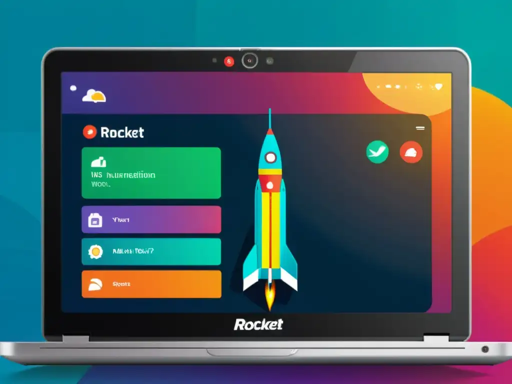 Detallada imagen de la interfaz de Rocket