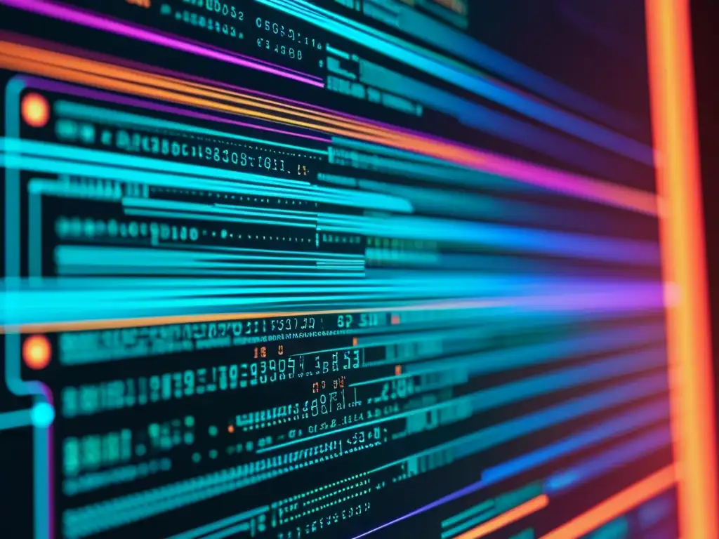Detallada imagen de pantalla con código y gráficos, reflejando la ciberseguridad con herramientas open source