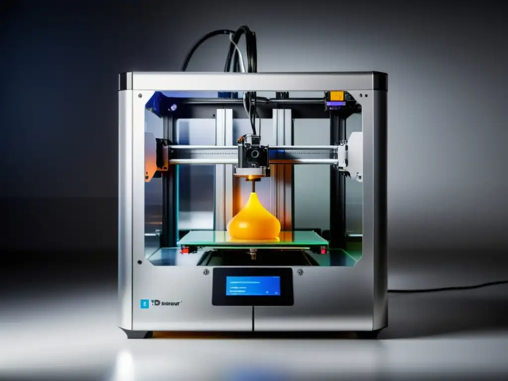 Comparación detallada entre impresoras 3D open source y comerciales en un entorno profesional, resaltando su diseño innovador y aplicaciones prácticas