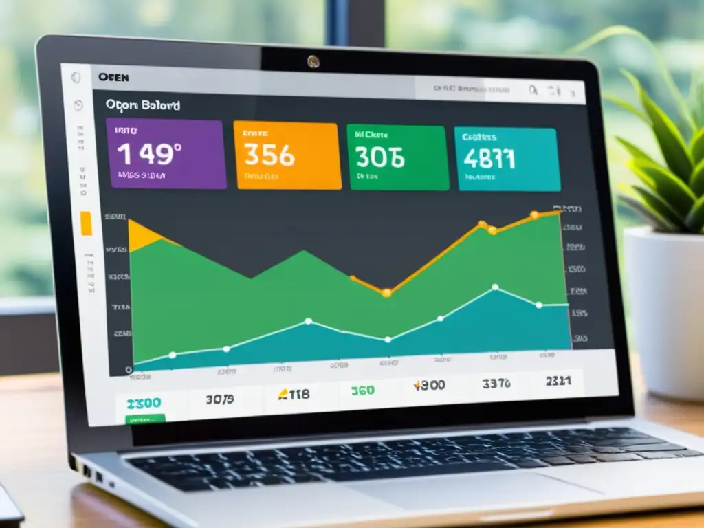 Detallado panel de KPIs para programas de afiliación en software de código abierto, con gráficos interactivos y actualización en tiempo real