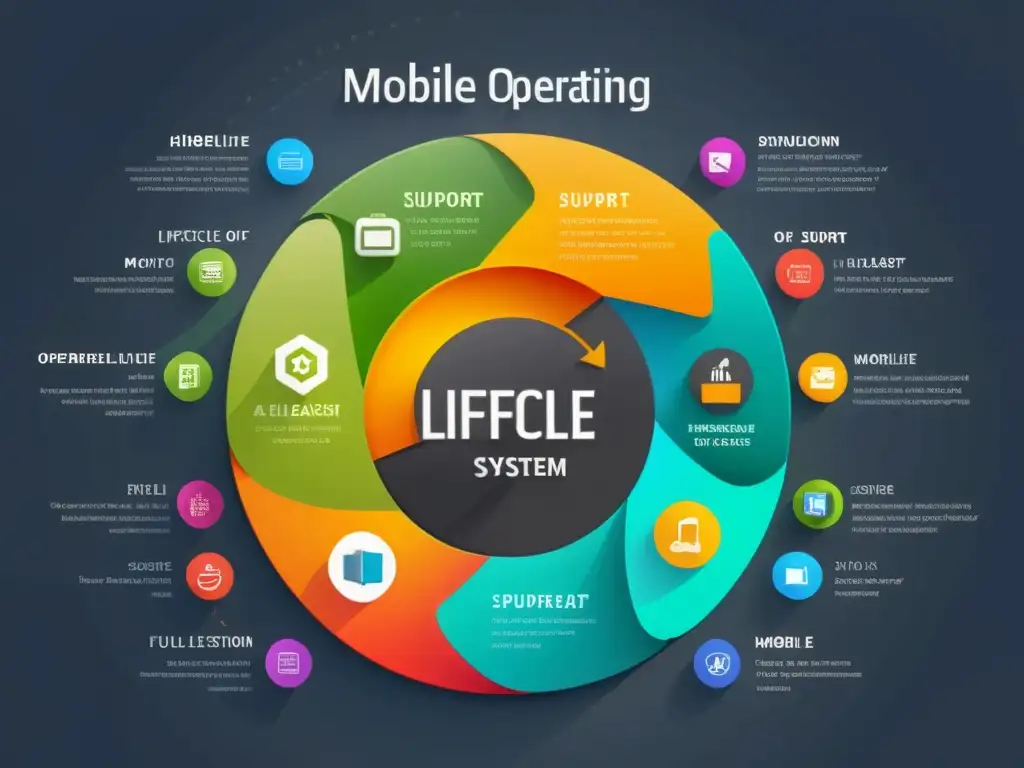Detalle del ciclo de vida de sistemas operativos móviles: desarrollo, lanzamiento, actualizaciones y fin de soporte