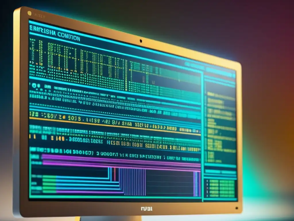 Detalle de código para desarrollo de módulos personalizados para firewall, con resaltado de sintaxis y elementos tecnológicos