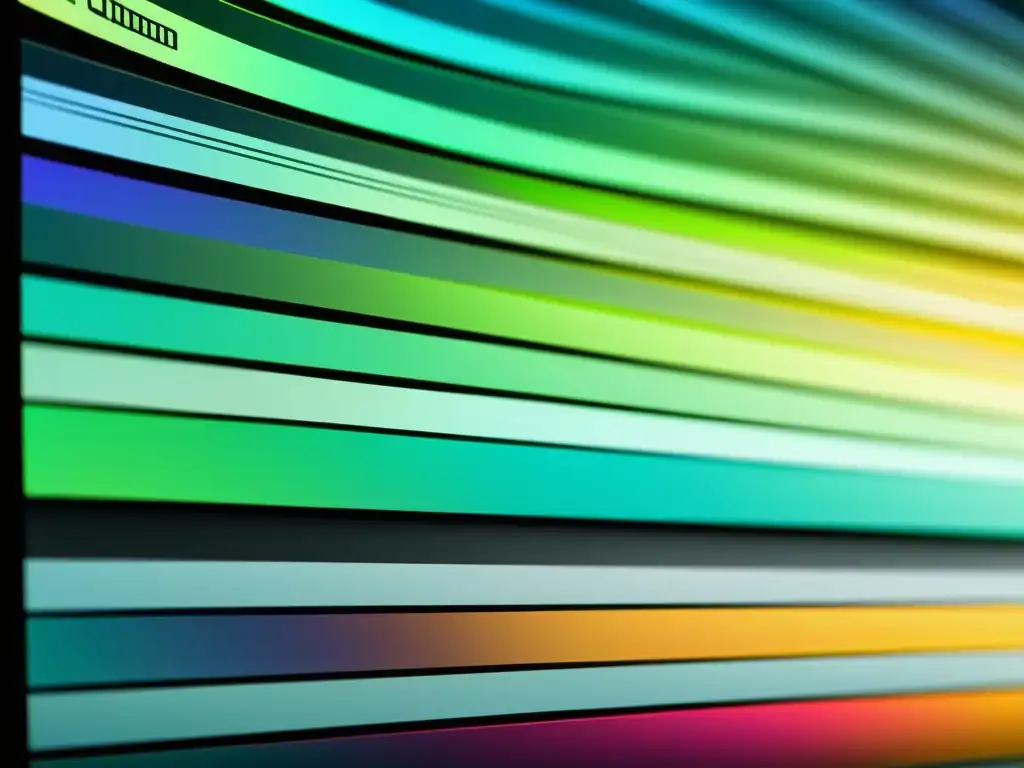 Detalle moderno de código dividido en múltiples archivos, con colores vibrantes y eficiencia visual