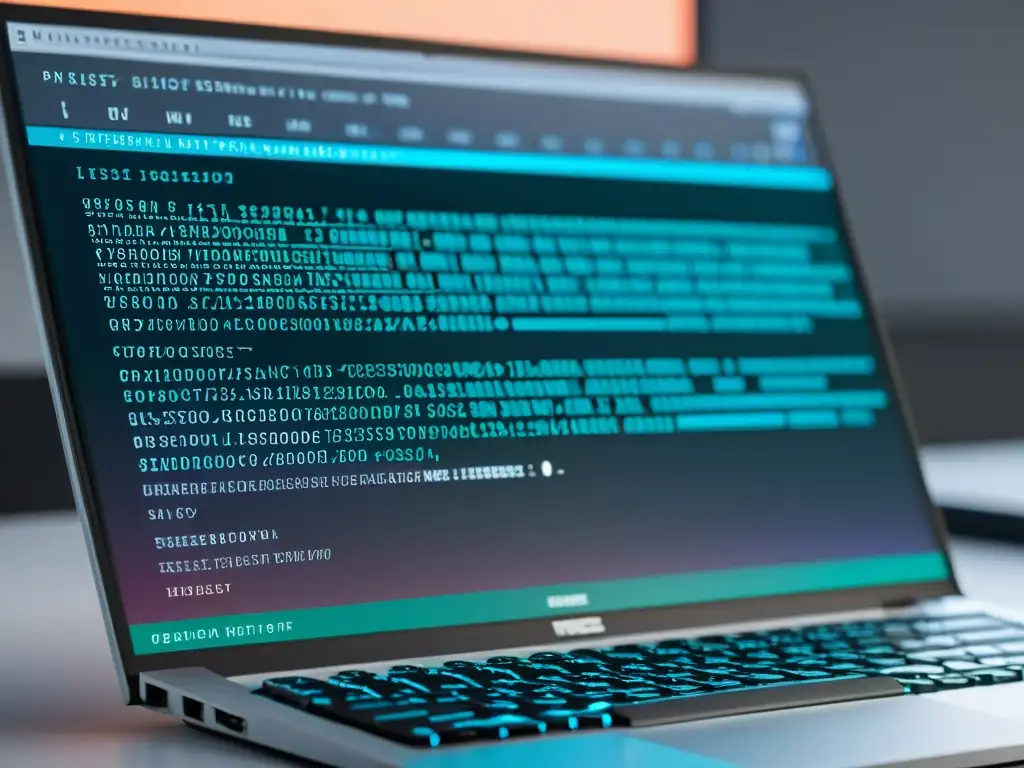 Detalle de pantalla de código OpenSSL en un entorno moderno y minimalista