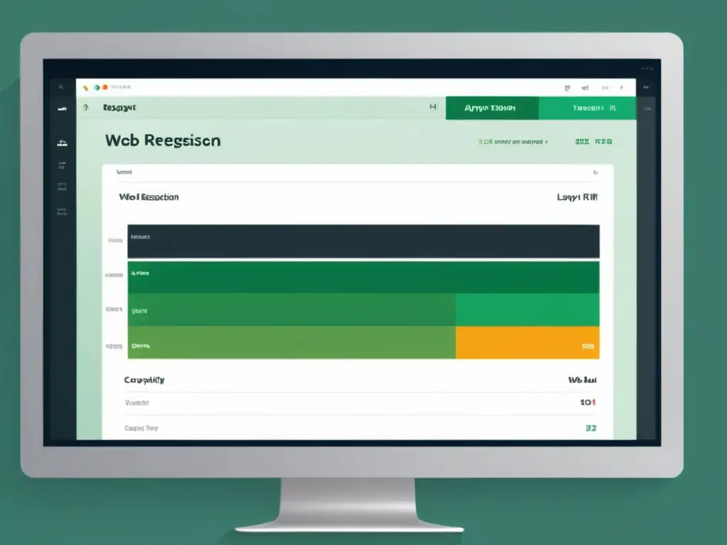 Detalle de prueba de regresión visual en la interfaz de la aplicación web, resaltando la importancia de la consistencia y calidad