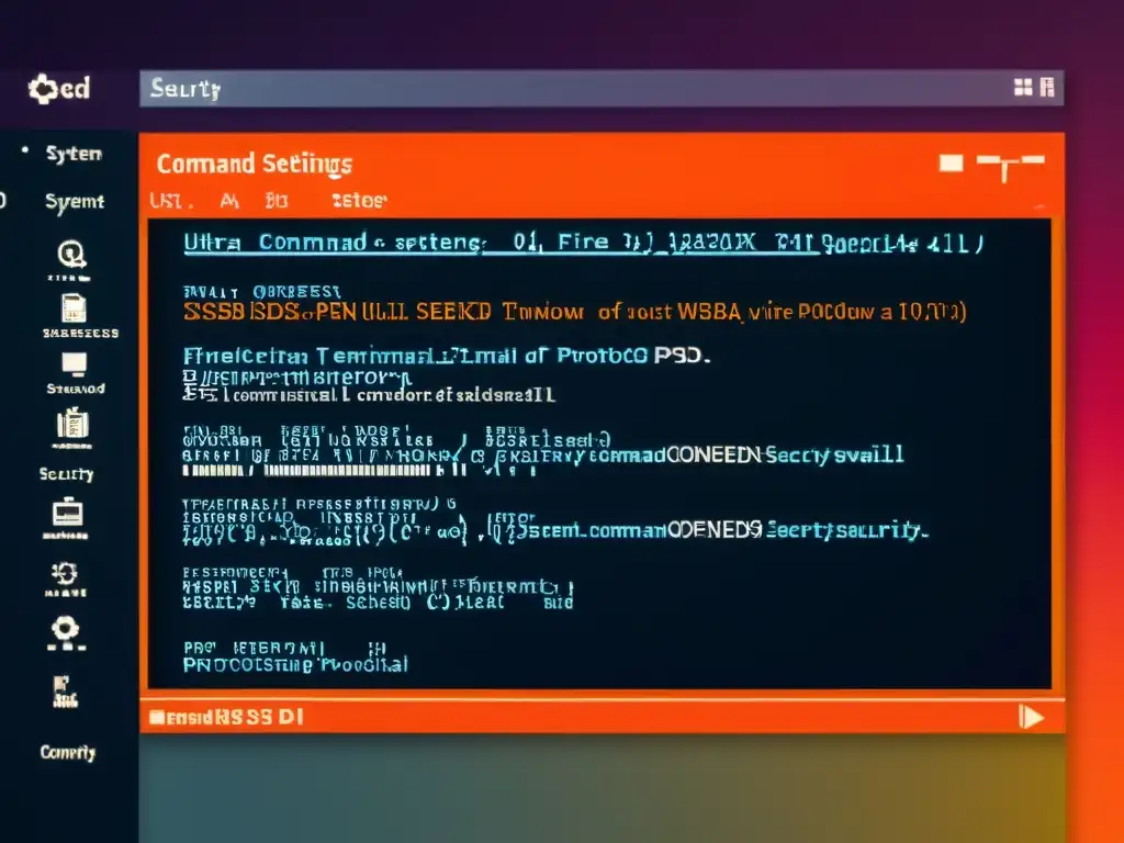 Detalle de seguridad en OpenBSD: configuración avanzada del firewall, permisos de usuario y protocolos de cifrado en un entorno de terminal nítido y moderno