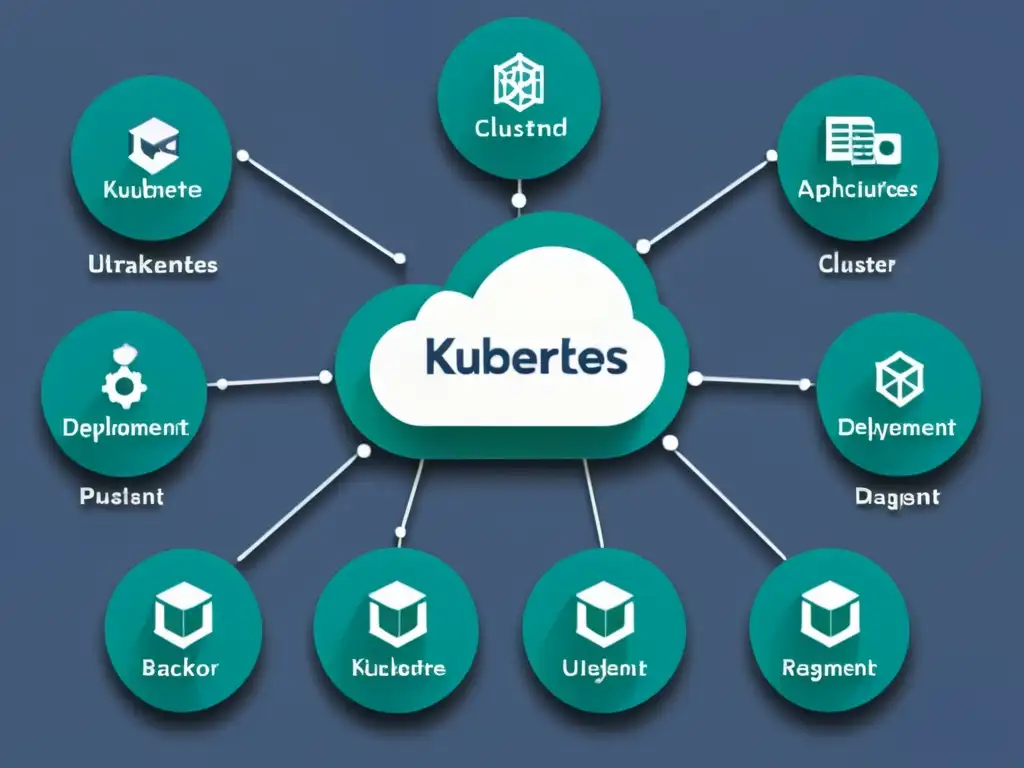 Diagrama de arquitectura de clúster de Kubernetes que muestra las mejores prácticas para gestionar Kubernetes en aplicaciones backend