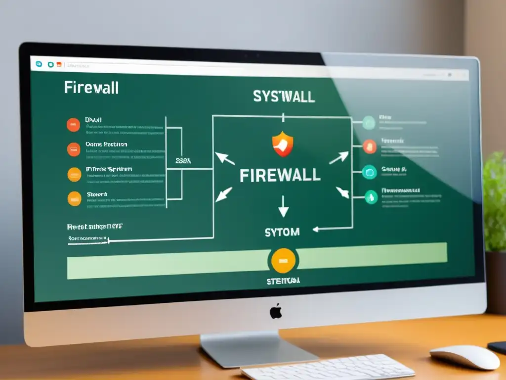 Un diagrama detallado de implementación de firewall en aplicaciones de código abierto