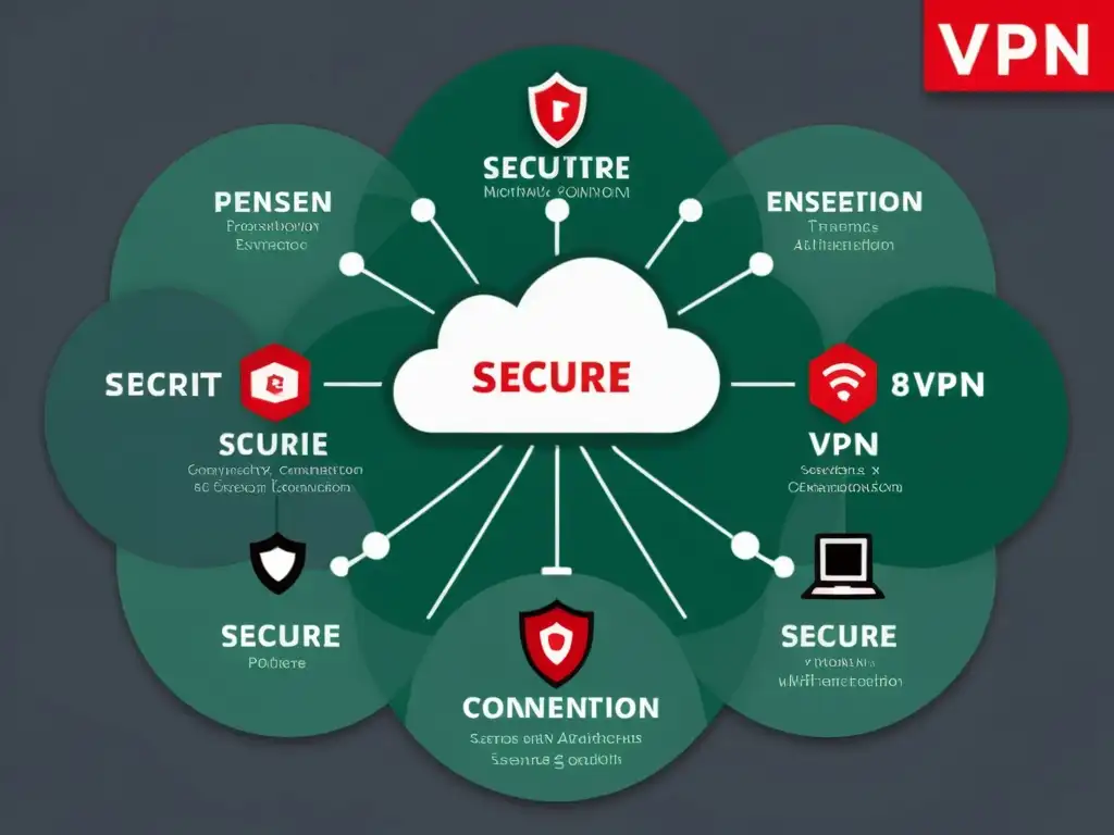 Diagrama de conexión segura de red con pfSense VPN para sucursales, mostrando seguridad, conectividad y gestión centralizada