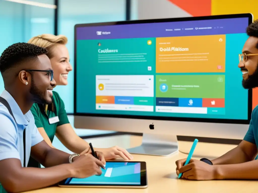 Colaboración dinámica en plataforma digital con Herramientas Open Source para Educadores, ambiente educativo innovador y vibrante