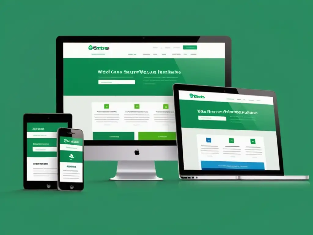 Diseño web bootstrap responsive en múltiples dispositivos, destacando la elegancia y funcionalidad del mockup