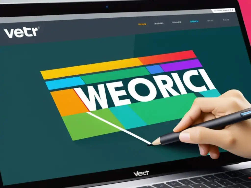 Diseño vectorial online para principiantes: Interfaz moderna y amigable de Vectr, con herramientas de edición intuitivas y paletas de colores vibrantes