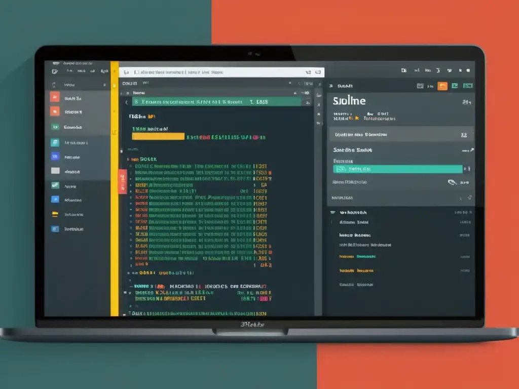 Comparación de editores de código Atom y Sublime Text, destacando su diseño moderno y herramientas de codificación