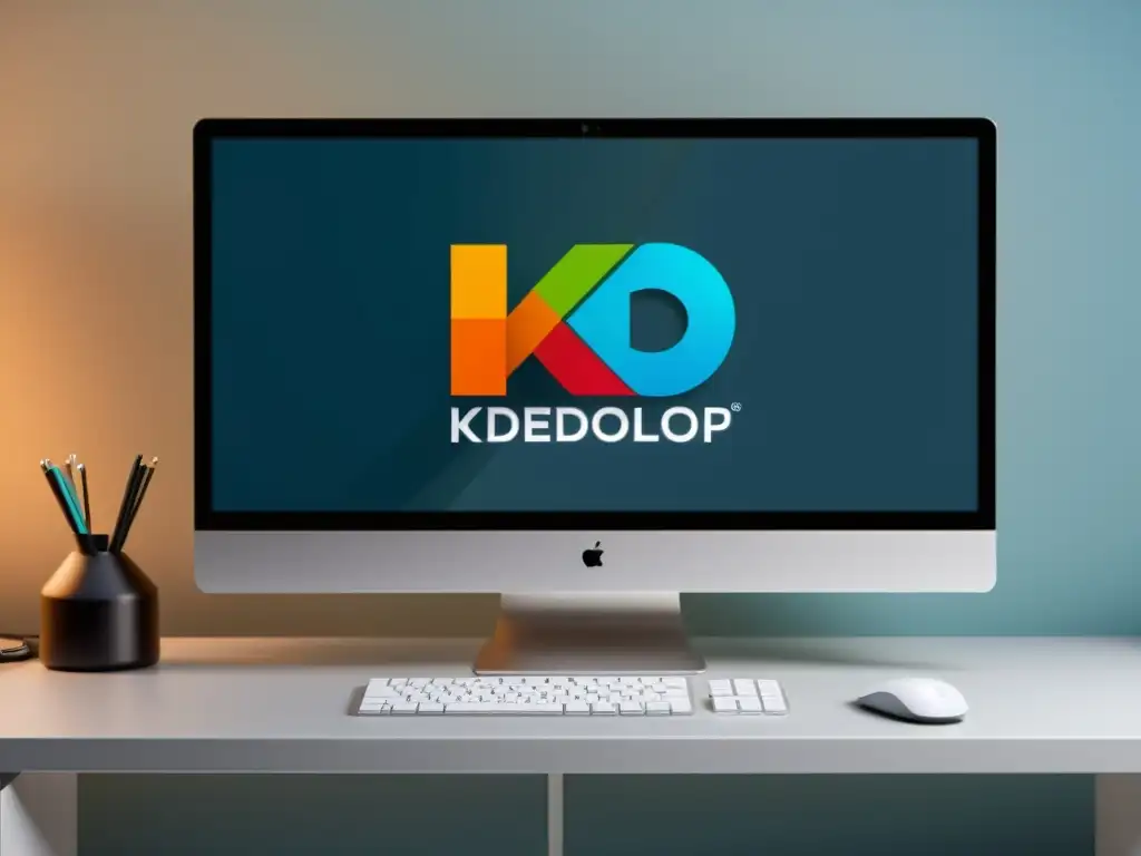 Entorno de desarrollo integrado para proyectos KDE en un elegante y moderno lugar de trabajo profesional