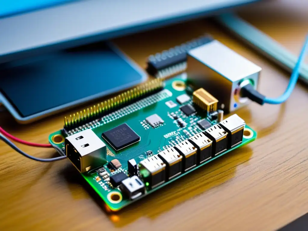 Proyectos educativos con Raspberry Pi Zero: creando con tecnología abierta Un entorno ordenado con Pi Zero, jumpers, resistencias y LEDS