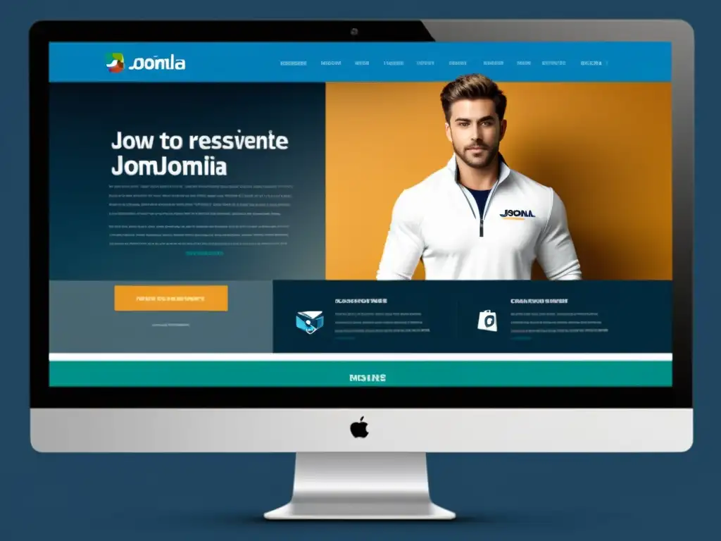 Captura la esencia del éxito de Joomla en sitios web con un diseño elegante y profesional, navegación intuitiva y contenido multimedia cautivador