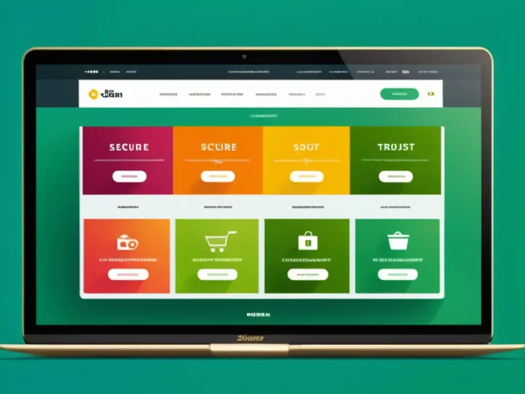 Captura la esencia de las mejores prácticas SEO para ecommerce con un diseño web moderno, profesional y vibrante