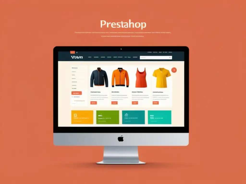 Captura la esencia de una tienda en línea perfectamente diseñada con PrestaShop